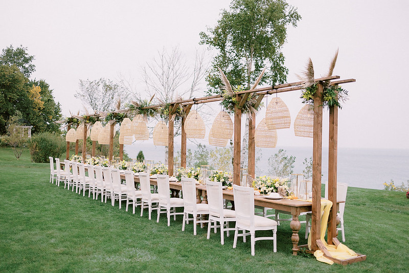 Rattan Lanterns For Outdoor Weddings