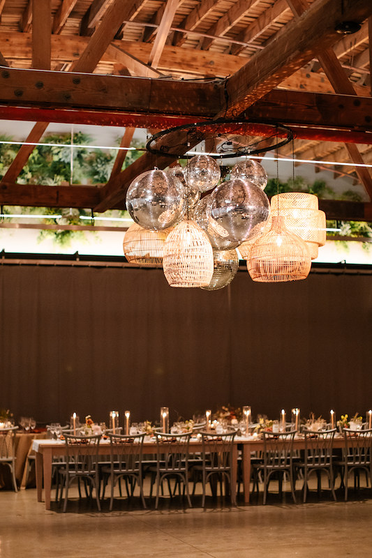 Rattan Lanterns And Mirror Balls