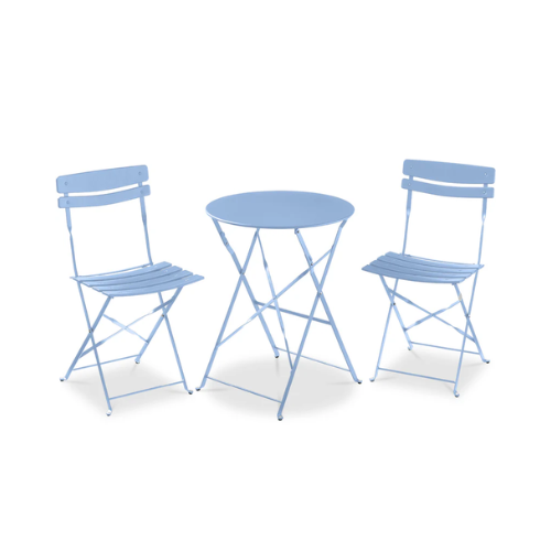 Bistro Table And Chair Set - Light Blue