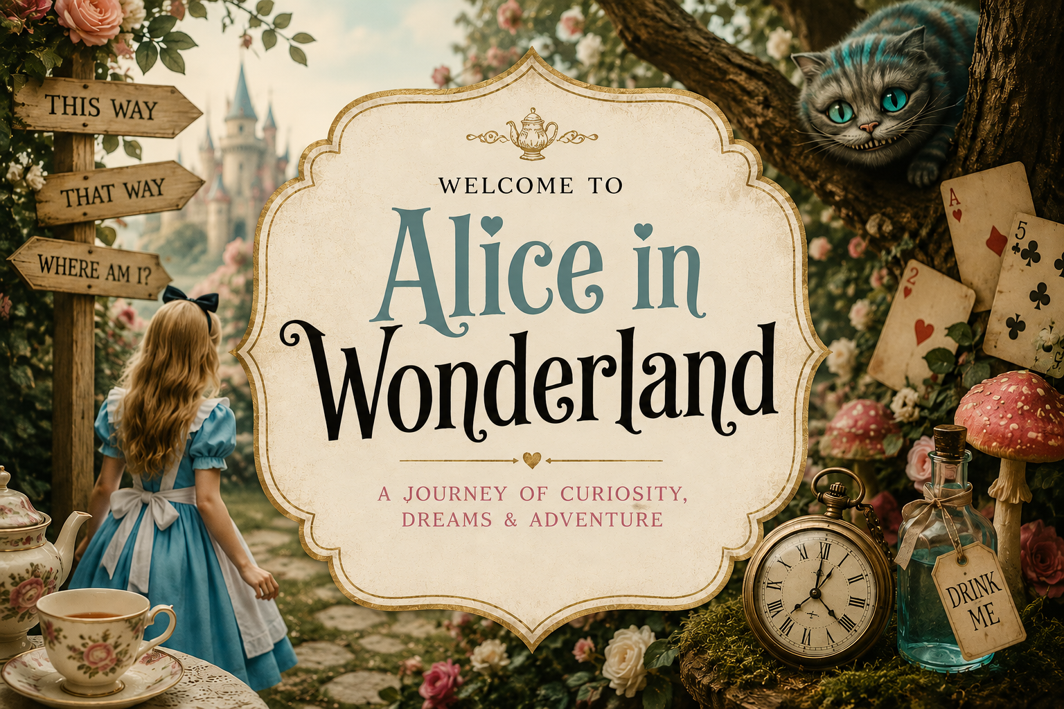 Alice in Wonderland theme party