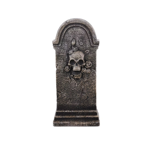 Skull And Roses Tombstone