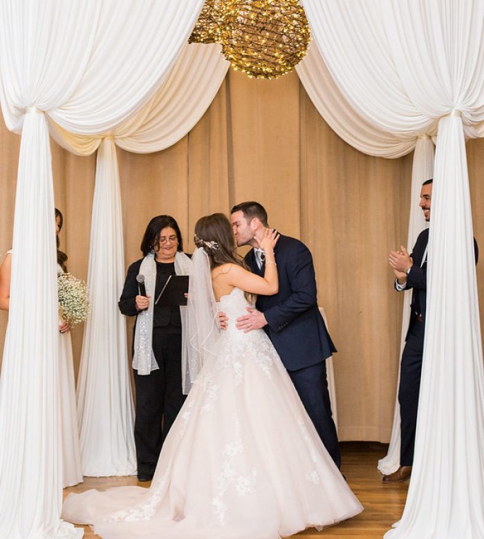 Wedding Canopy With Hanging Grapevine Ball Lighting